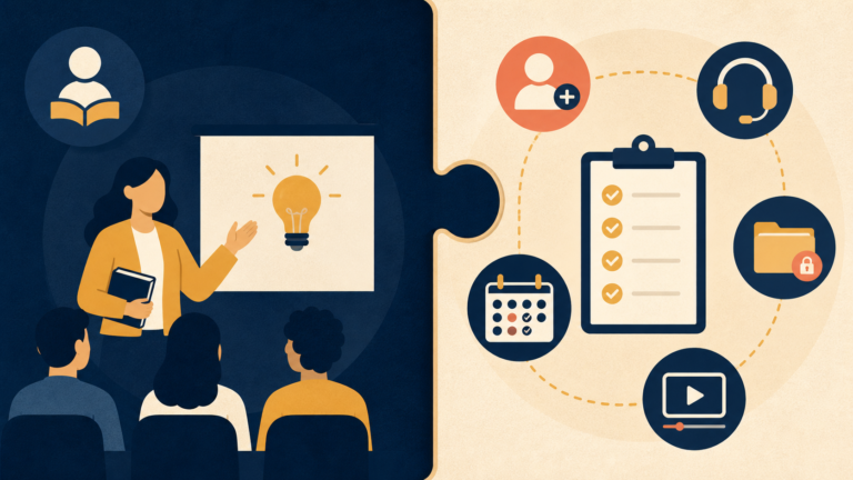 A workshop quote split into expert delivery and operating responsibilities