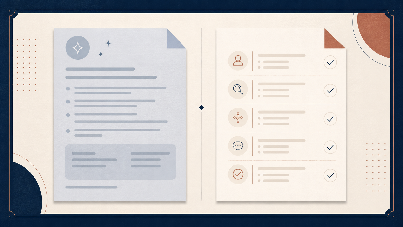 An AI meeting summary separated from a confirmed consulting decision record.